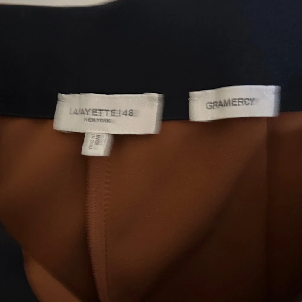 Lafayette 148 New York Tan Women's Trousers - Picture 3 of 4